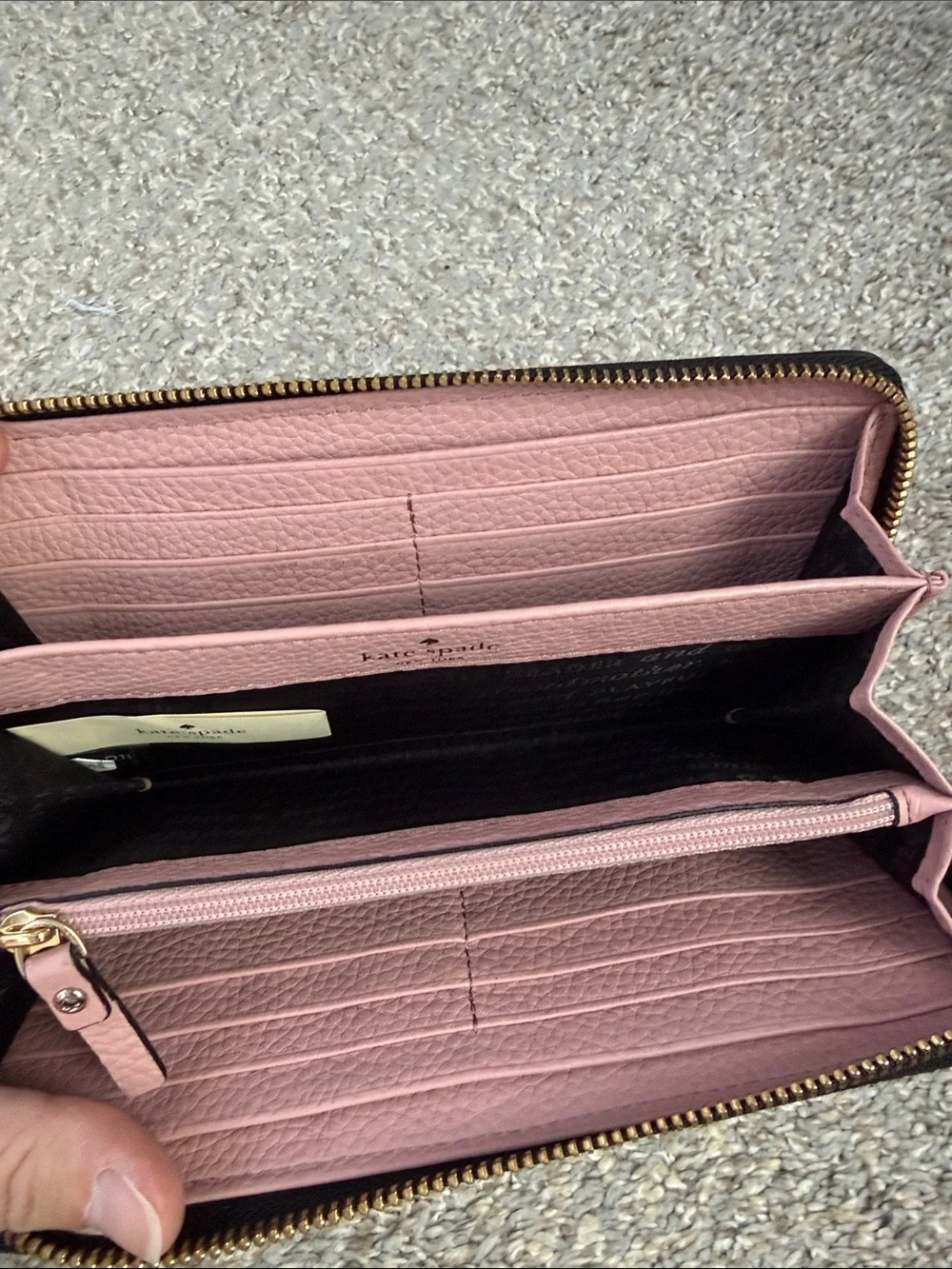 Leopard Print Glitter Zip Wallet in Pink